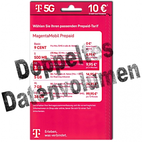 Doppeltes Datenvolumen bei den Telekom-Prepaid-Karten - verlängert!!!